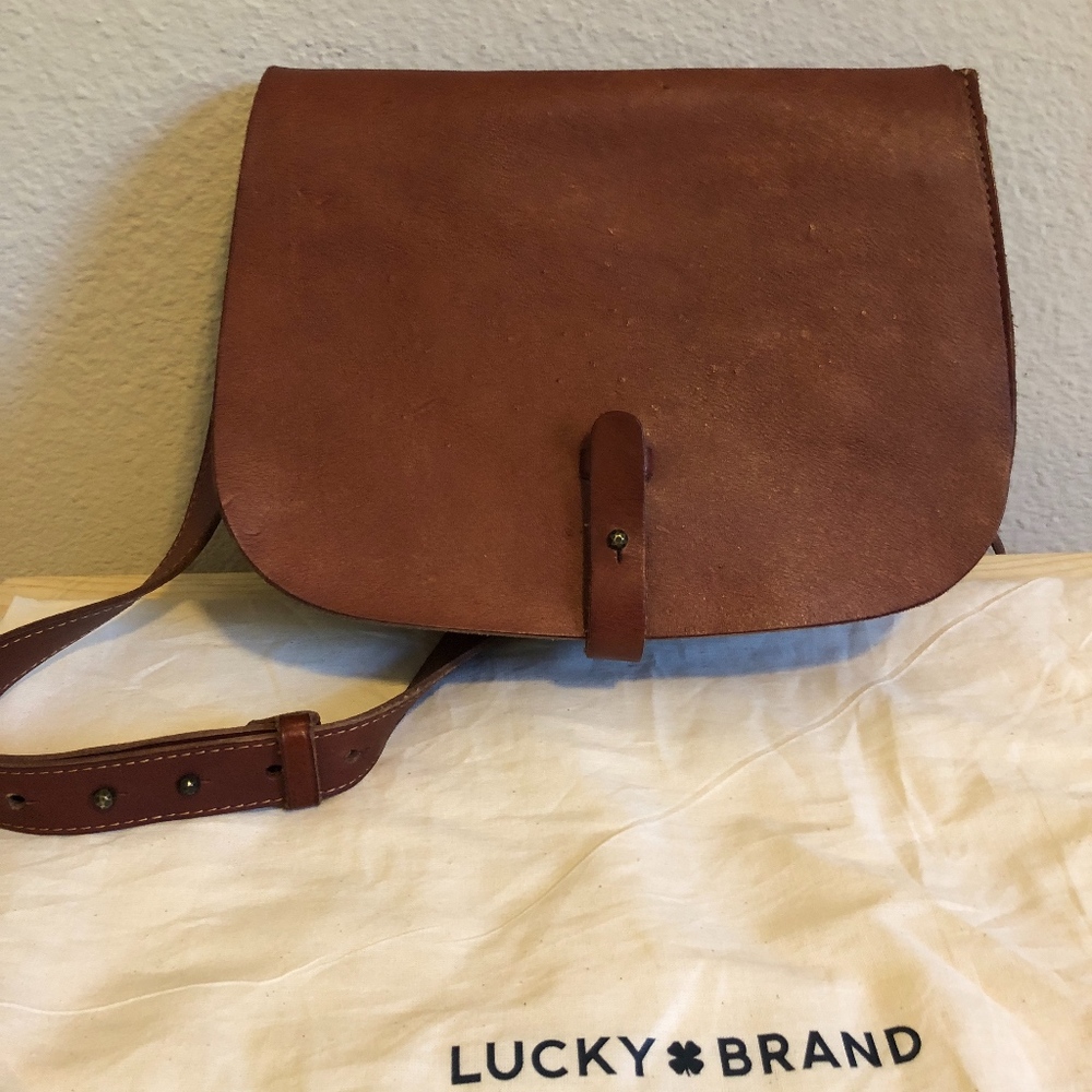 Leather Lucky Brand Saddle Bag
